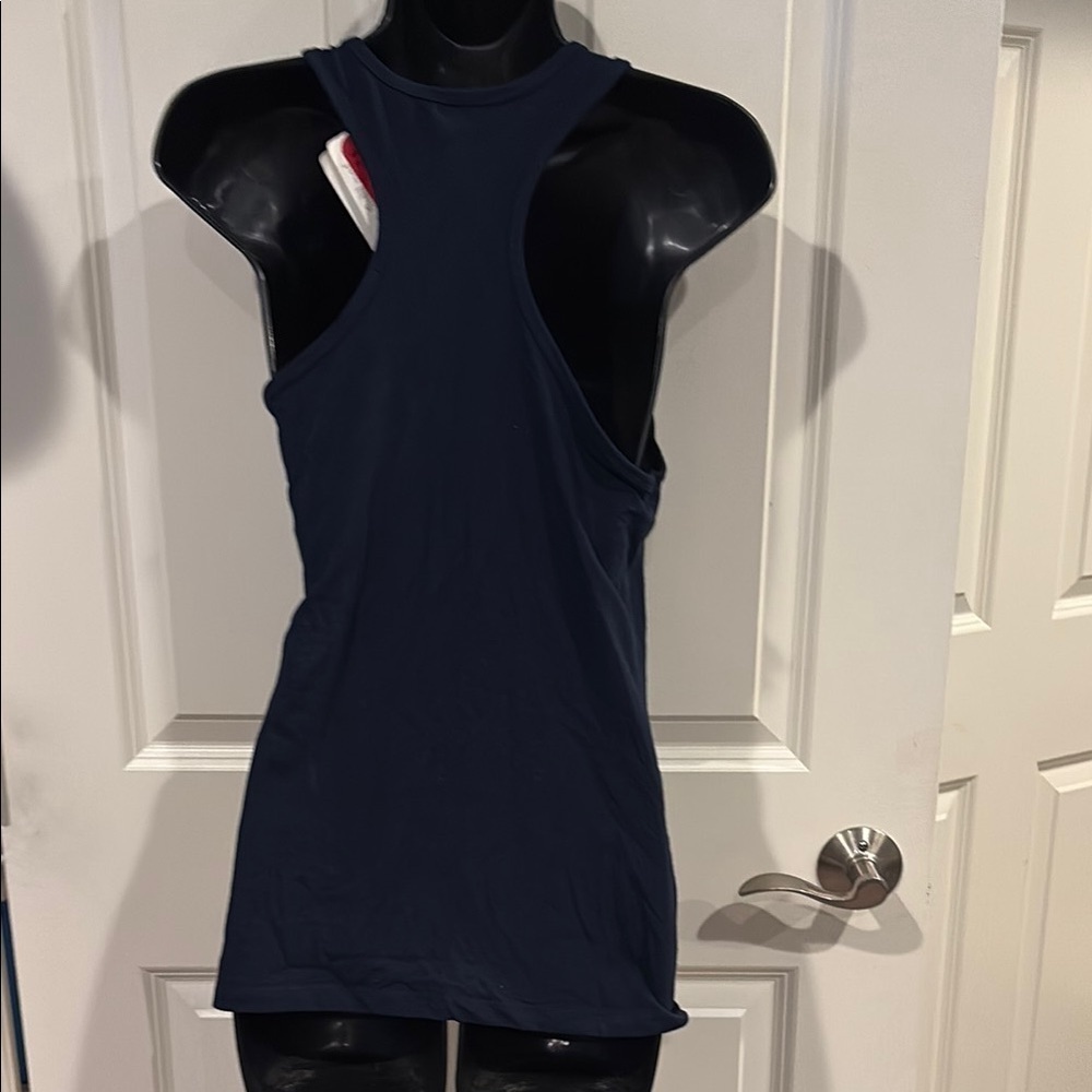Reebok CrossFit midnight navy Racerback Tank Top - large -  NWT - Picture 2 of 4